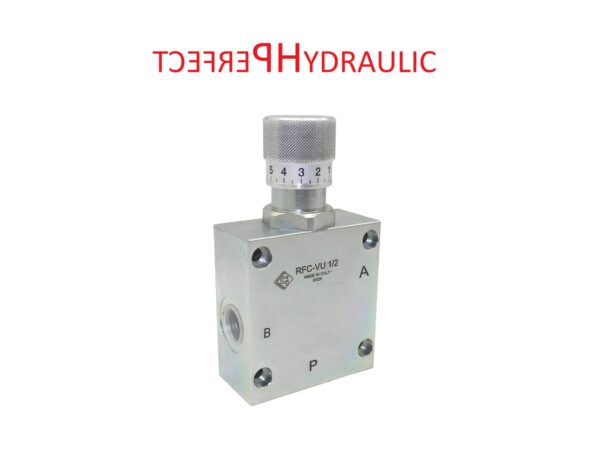 FLOW CONTROL VALVE RFC-VU 3/4 - 1/2 flow divider with scale 350 bar