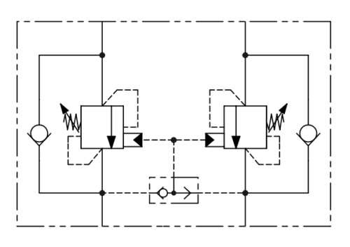 Hydraulic valve double overcentre VBCD DE-A | 3/8 | 40L/min | 350 bar ...