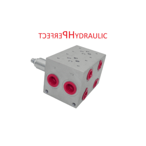 Cetop 3 NG 06 Grundplatte 2Sektion- Anschlussplatte mit DBV 2 fach für Hydraulik