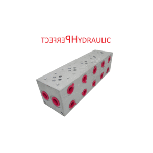 Cetop 3 NG 06 Grundplatte 5 Sektionen Anschlussplatte mit DBV 5 fach Hydraulik