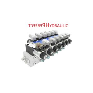 Hydraulikventil Steuerventil 6 Sektion CETOP 03 NG6 60l/min 12V Grundplatte DBV