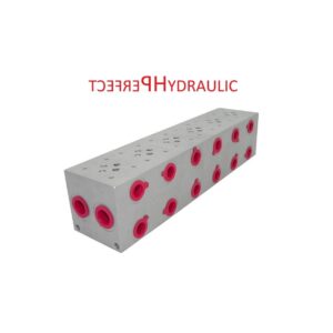 Cetop 3 NG 06 Grundplatte 6 Sektionen Anschlussplatte mit DBV 6 fach Hydraulik