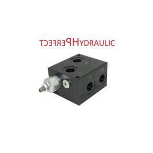 Cetop 3 NG 06 Grundplatte 1Sektion- Anschlussplatte mit DBV 1 fach für Hydraulik PTD