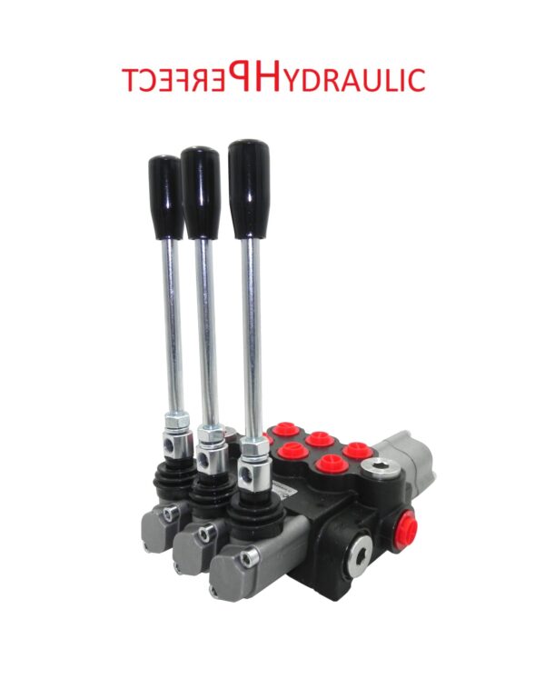 3 section hydraulic directional control valve 40L double acting DA floating section