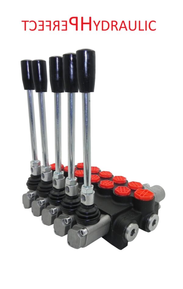 5 section hydraulic directional control valve 40L double acting DA floating section