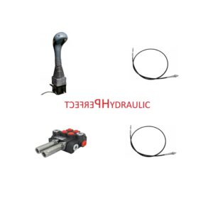1x EW 1x DW Hydraulikventil Kreuzschaltung Joystick Bowdenzug Offen 40L 2Fach