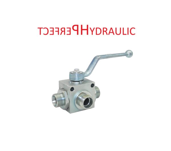 Hydraulik Hochdruck Kugelhahn 3 Wege M22x1.5