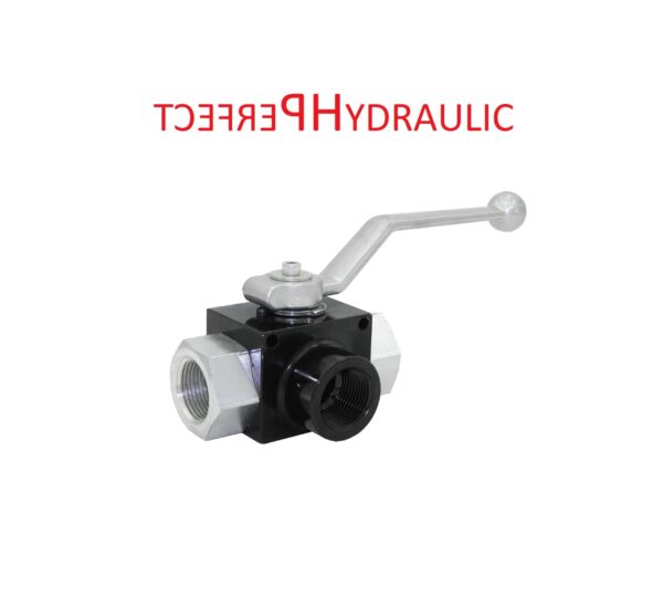 Hydraulik Hochdruck Kugelhahn 3 Wege G 1"