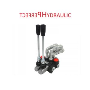 2 section hydraulic directional control valve 40L with quick couplings sockets
