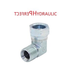 Hydraulik Winkelige Verschraubung mit einer Überwurfmutter
