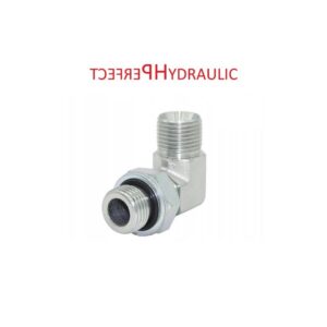 Adjustable elbow fitting with lock nut adapter male-male