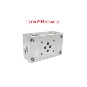 Cetop 3 NG 06 Grundplatte 1Sektion- Anschlussplatte fach für Hydraulik BSP 3/8''