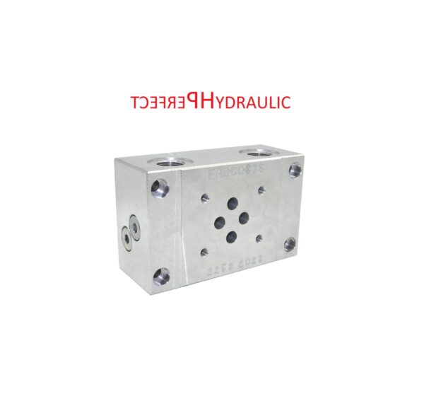 Cetop 3 NG 06 Grundplatte 1Sektion- Anschlussplatte fach für Hydraulik BSP 3/8''