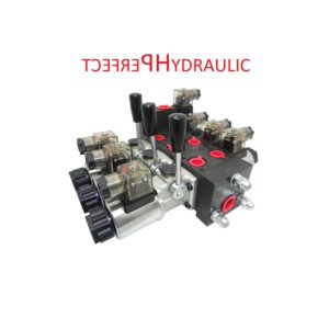 Handsteuerventil Handhebelventil 40L 24V 3fach elektrisch oder Hebel PSRMWE 3