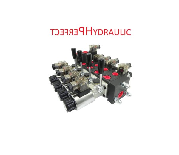 Handsteuerventil Handhebelventil 40L 24V 4fach elektrisch oder Hebel PSRMWE 4