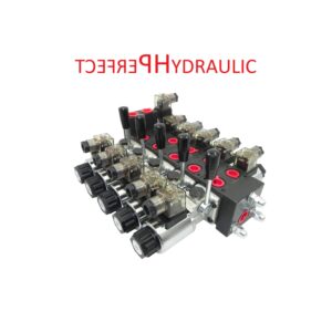 Handsteuerventil Handhebelventil 40L 24V 4fach elektrisch oder Hebel PSRMWE 5