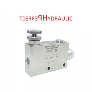 Hydraulic flow control valve RFP3 1/2″ with excess oil drain FCVC-3-M-EP-1/2