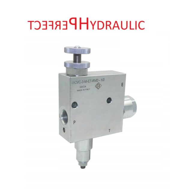 Hydraulic flow control valve RFP3 VMP 1/2″ FCVC-3-M-ET-RVD-1/2