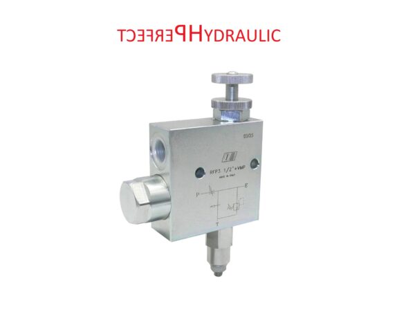 Hydraulic flow control valve RFP3 VMP 1/2″ FCVC-3-M-ET-RVD-1/2