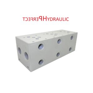 Cetop 5 NG 10 Grundplatte 3 Sektionen Anschlussplatte mit DBV 3 fach Hydraulik