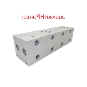 Cetop 5 NG 10 Grundplatte 4 Sektionen Anschlussplatte mit DBV 4 fach Hydraulik