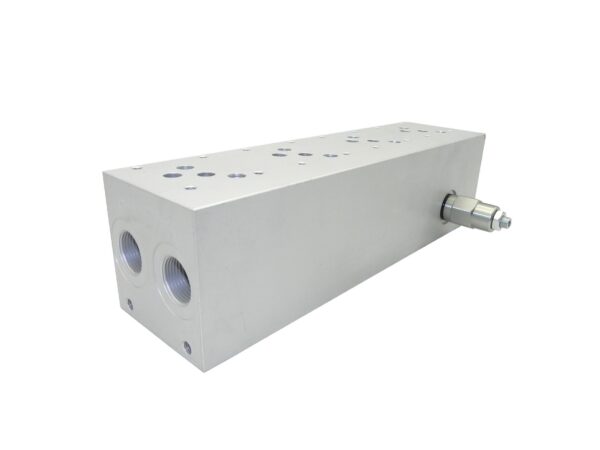 Cetop 5 NG 10 Grundplatte 4 Sektionen Anschlussplatte mit DBV 4 fach Hydraulik – Bild 4