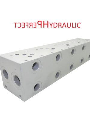 Cetop 5 NG 10 Grundplatte 5 Sektionen Anschlussplatte mit DBV 5 fach Hydraulik