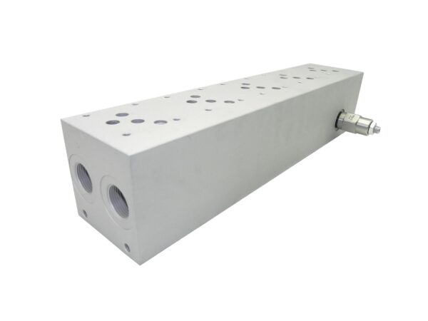 Cetop 5 NG 10 Grundplatte 5 Sektionen Anschlussplatte mit DBV 5 fach Hydraulik – Bild 4