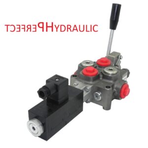 Hydraulic valve hydraulic distributor electric + lever 1 section Q45 60L