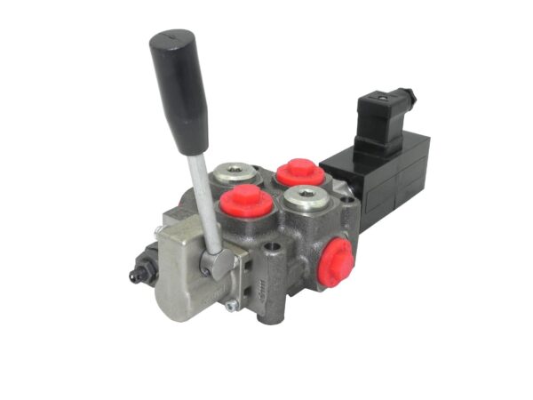 Hydraulic valve hydraulic distributor electric + lever 1 section Q45 60L - Image 4