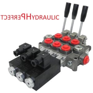 Hydraulikventil elektrisch Hebel Q45 60L 3 fach für Doppelwirkende zylinder