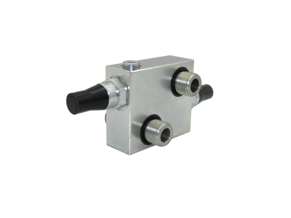 VAU OM BSP 1/2" cross overflow valve, 60 L/min, 50-200 bar - Image 2