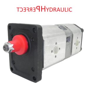 Double tandem hydraulic gear pump from 4 to 25 ccm shaft 1:8 flange connections