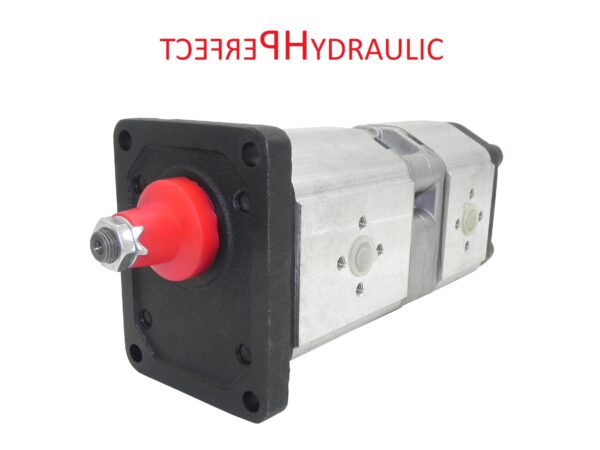 Double tandem hydraulic gear pump from 4 to 25 ccm shaft 1:8 flange connections