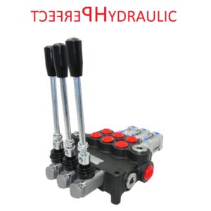 3 sections 40L pneumatically controlled hydraulic distributor