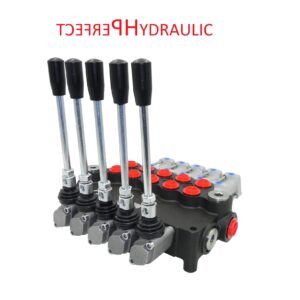 5 sections 40L pneumatically controlled hydraulic distributor