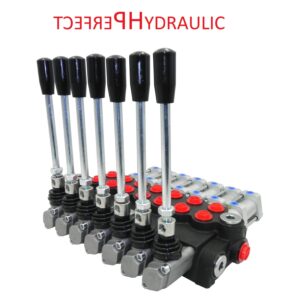 7 sections 40L pneumatically controlled hydraulic distributor