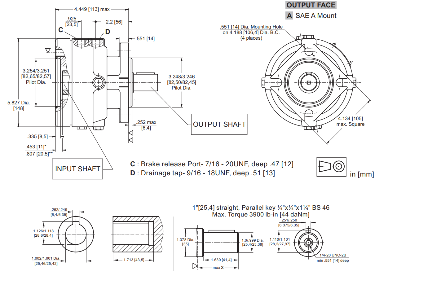 Hydraulic brake ZDM2-430-F-B-B, BK2-1-430-A-A-B, LB288C-43C - Image 2